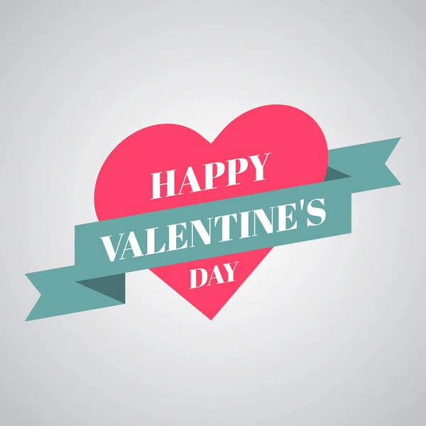Happy Valentines Day Vector Kaartenset. illustratie van een hart. — Stockvector