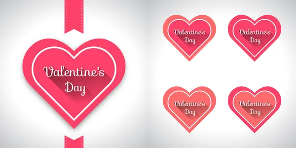 Sevgililer günün kutlu olsun. Teklif üzerinde kırmızı kalp yazı. Hat illüstrasyon vektör kartıyla