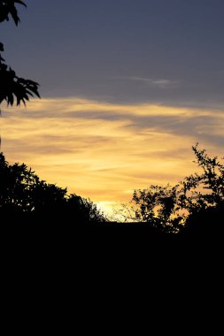 Granada 'daki parkta gün batımı