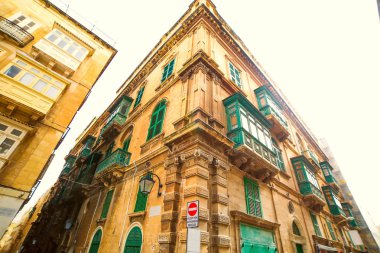 Başkent Malta'da Valetta'nın merkezinde eski bir güzel ev
