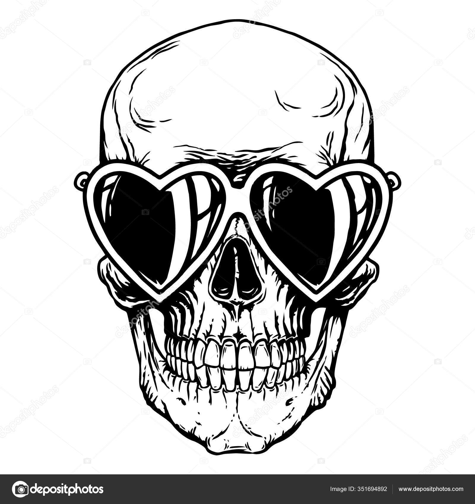 Skull skeleton head anatomy shirt tattoo cover Vector Image