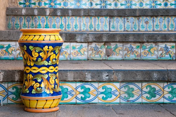 Kunst van keramiek in Sicilië — Stockfoto