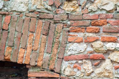 Kırmızı tuğla yüzeyi