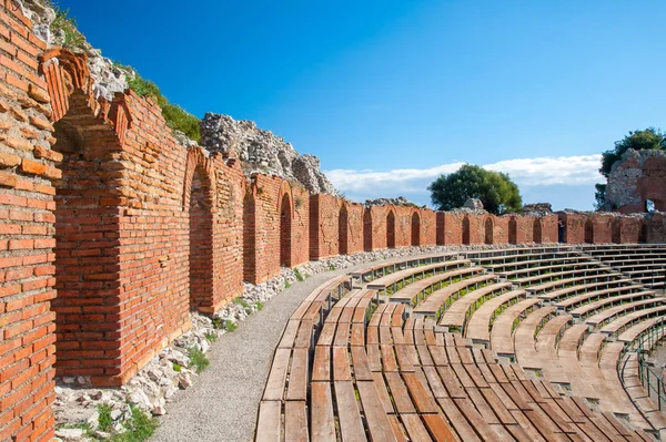 Taormina vecchio teatro — Foto Stock