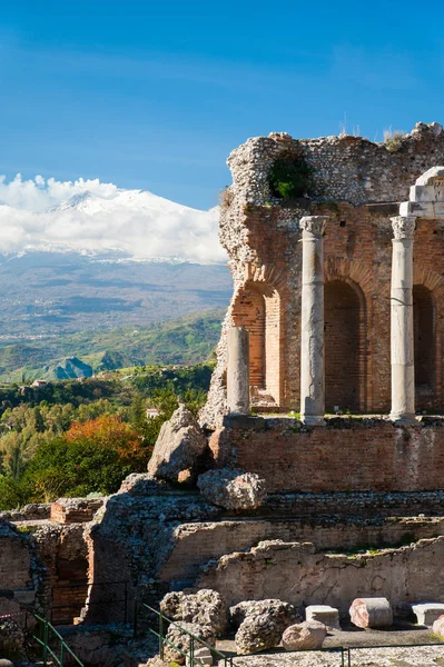 Taormina antiguo teatro —  Fotos de Stock
