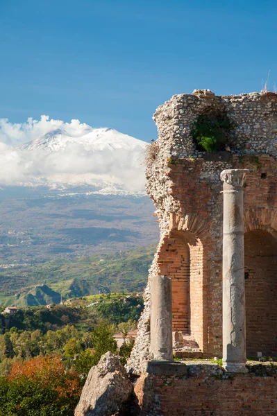 Taormina vecchio teatro — Foto Stock