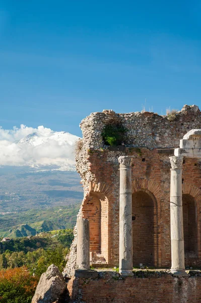 Taormina antiguo teatro —  Fotos de Stock
