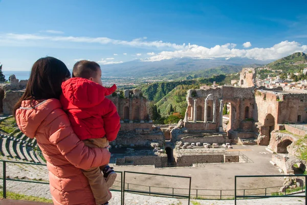 Taormina teatro velho — Fotografia de Stock