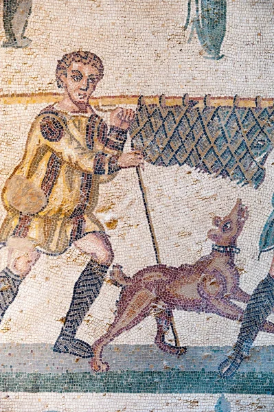 Staré římské mozaiky — Stock fotografie