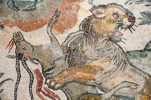 Vieilles mosaïques romaines — Photo