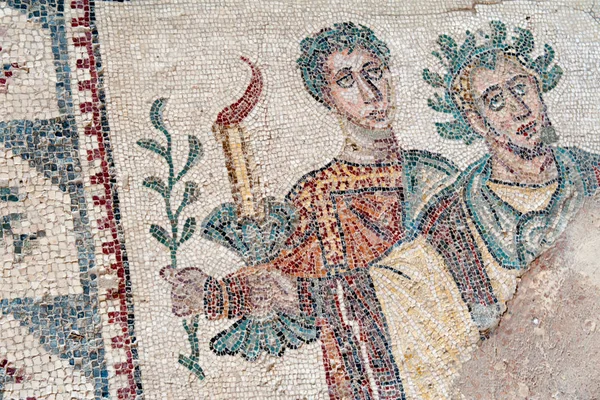 Vecchi mosaici romani — Foto Stock