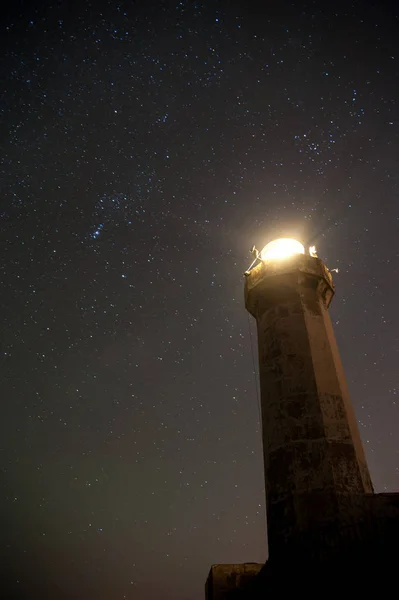 Faro en la noche — Foto de Stock