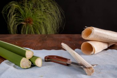 The making of papyrus paper