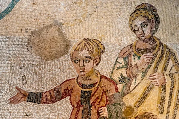 Římské mozaiky, Sicílie — Stock fotografie