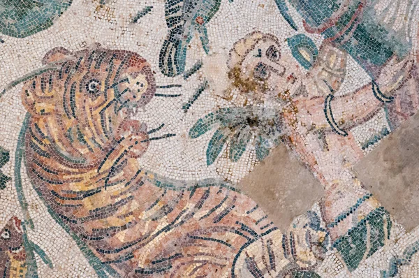 Roman mosaics, Sicily — Stock Photo, Image