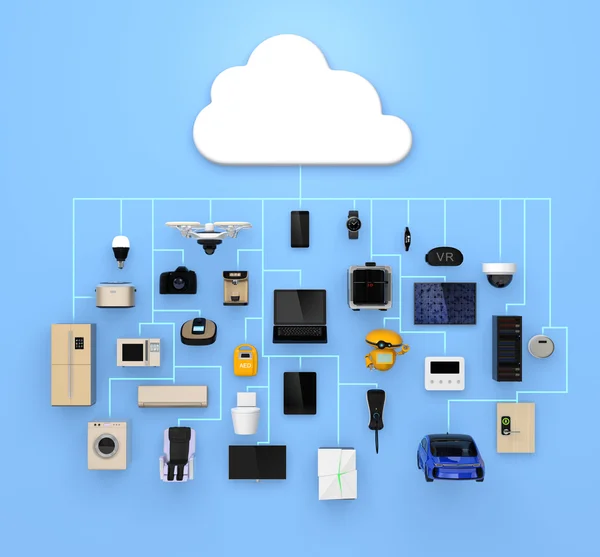 Internet of Things concept voor consumentenproducten — Stockfoto