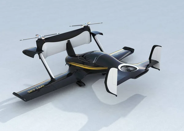 Autonomous flying drone taxi concept — Stock Photo, Image