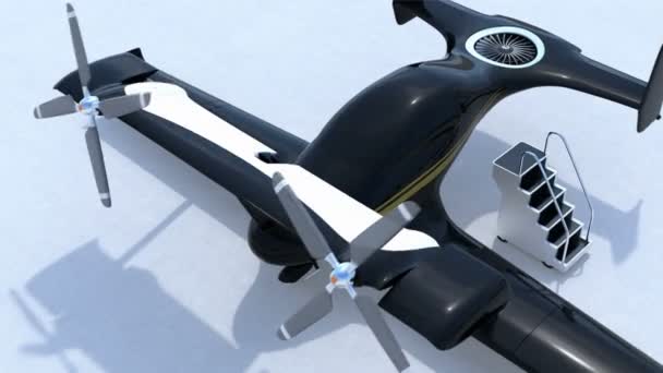 Autonomous flying drone taxi concept — Stock Video