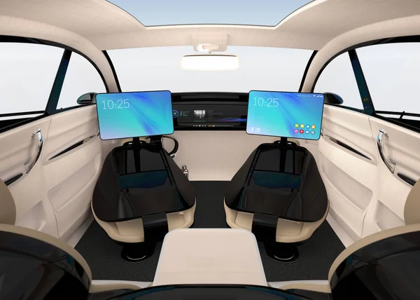 Üzleti találkozó koncepció autonóm autó — Stock Fotó