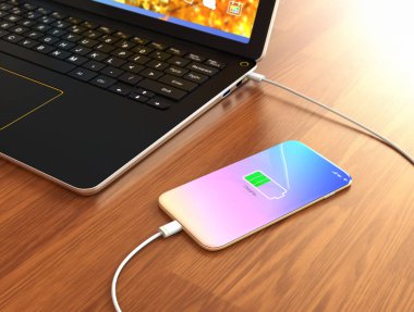 Dizüstü bilgisayardan şarj Smartphone