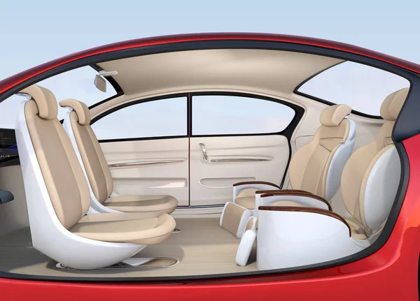 Business meeting seats\' layout in autonomous car