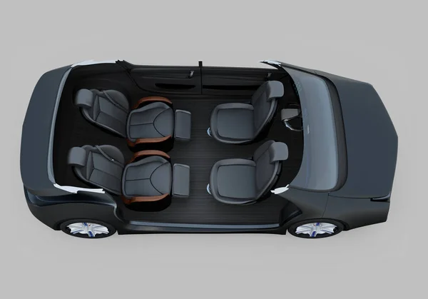 Self-driving car cutaway image