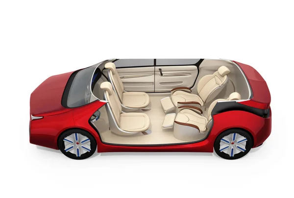 Self-driving car cutaway image