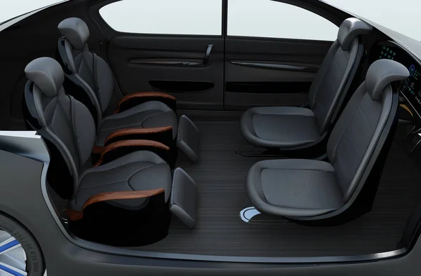 Business meeting seats' layout in autonomous car