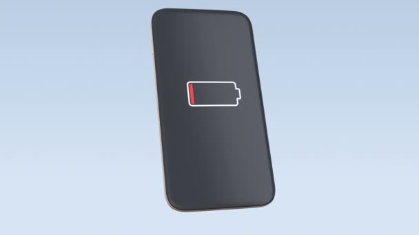 Concepto inalámbrico de carga smartphone — Vídeos de Stock