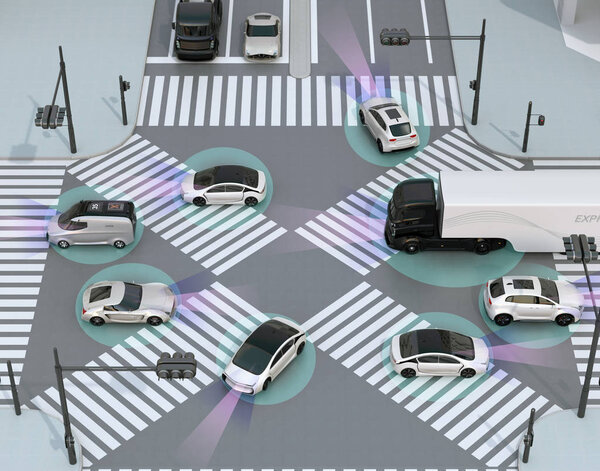 Smooth traffic in crossroad