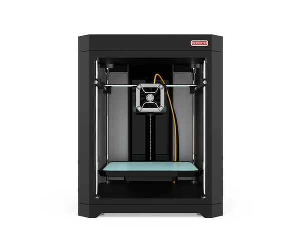 Передний вид 3D-принтера — стоковое фото