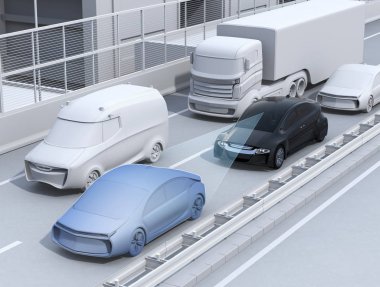 Otomatik bırak ve git ne zaman onlar reçel trafik daha fazla dinlenmek işlev yardım sürücüsü