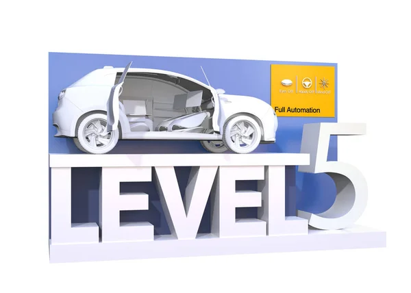 Classificação automóvel autónoma do nível 5 — Fotografia de Stock