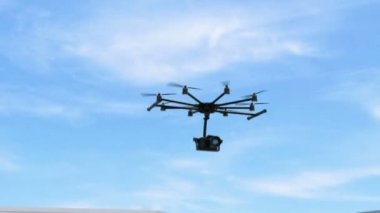 Araba kazası Dslr kamera tarafından kayıt Octocopter