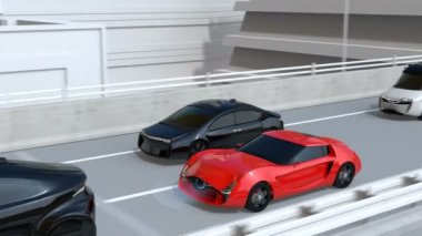 Otomatik fren ve trafik bilgileri paylaşımı fonksiyonu
