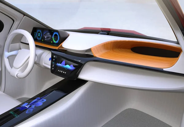 Concept d'intérieur de voiture autonome — Photo
