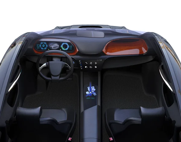 Front view of autonomous car interior — Stock Photo, Image