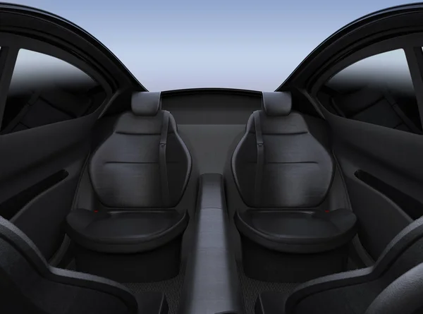 Achterste zetel van de autonome auto — Stockfoto