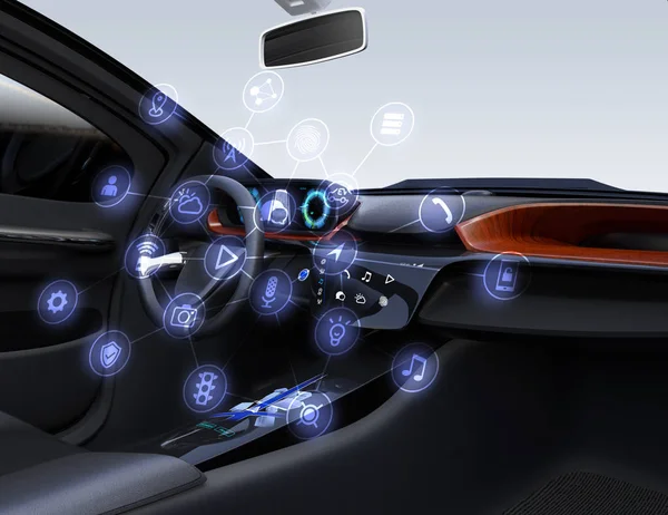 Internet of things concept for cars — Stock Photo, Image