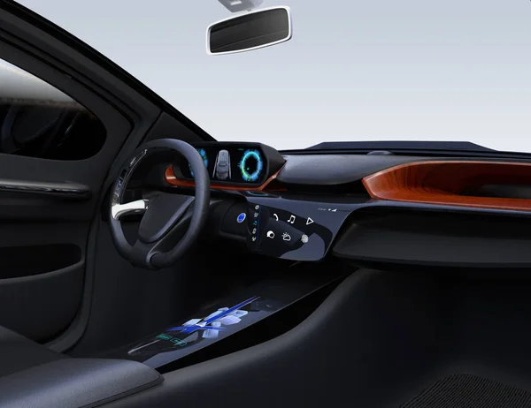 Autonomous car interior concept — Stock Photo, Image