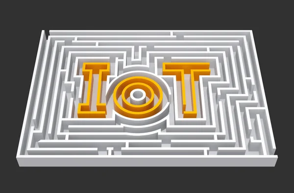 Gráfico de labirinto de IoT — Fotografia de Stock