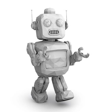 Kil model işleme retro robot