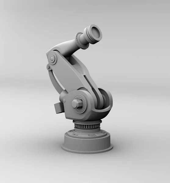 Clay Nyújtása Nehézsúlyú Robotkar Rendering Kép — Stock Fotó