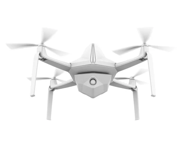 Representación Arcilla Del Drone Seguridad Eléctrica Volando Cielo Imagen Renderizado — Foto de Stock