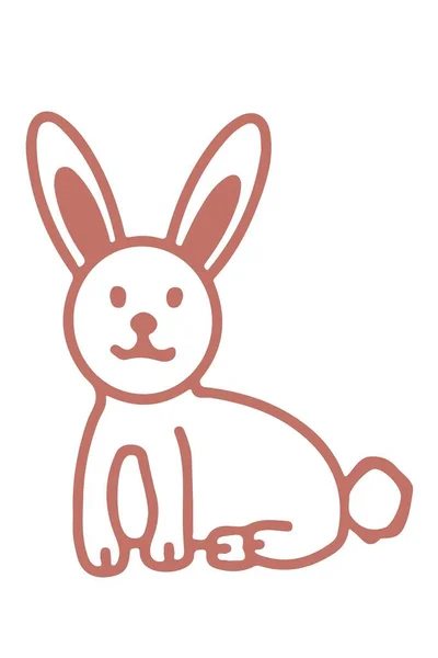   Tatil için basit bir paskalya tavşanı..