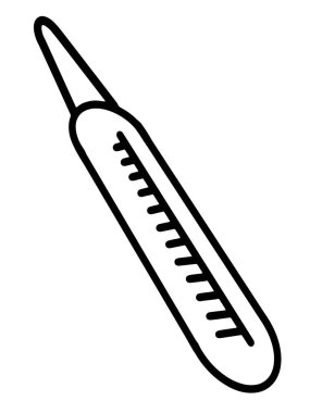   İnsan vücut ısısını ölçmek için termometre.