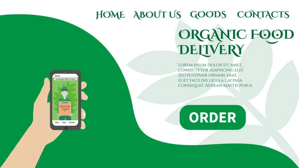 Organik ürünlerin dağıtımı sayfası.