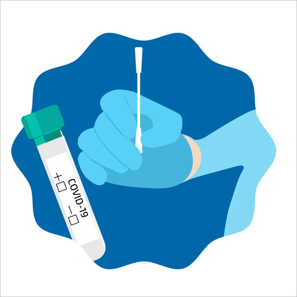 Doktorların elinde bir koronavirüs burun testi..