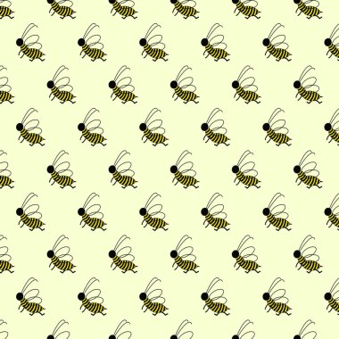 Kusursuz bir desen, ileri doğru koşan neşeli bir arı..