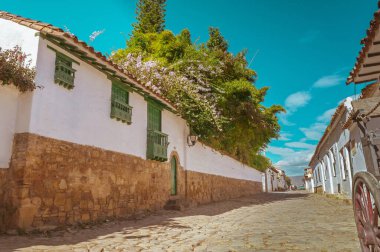 Calle de Villa de Leyva en horas de la maana
